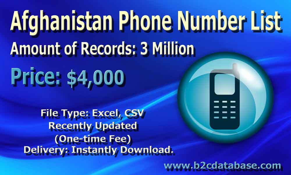 Afghanistan Phone Number List