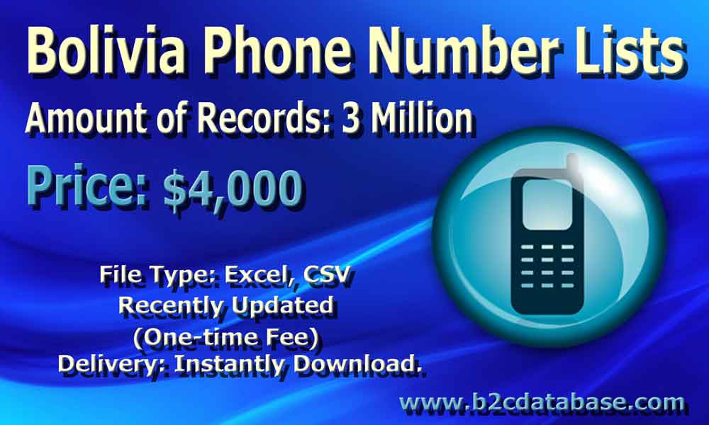 Bolivia Phone Number Lists