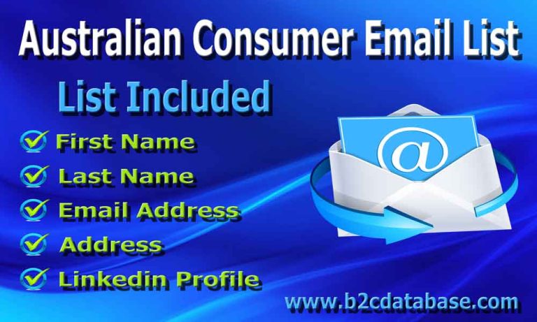 Australian Email Data | B2C Database