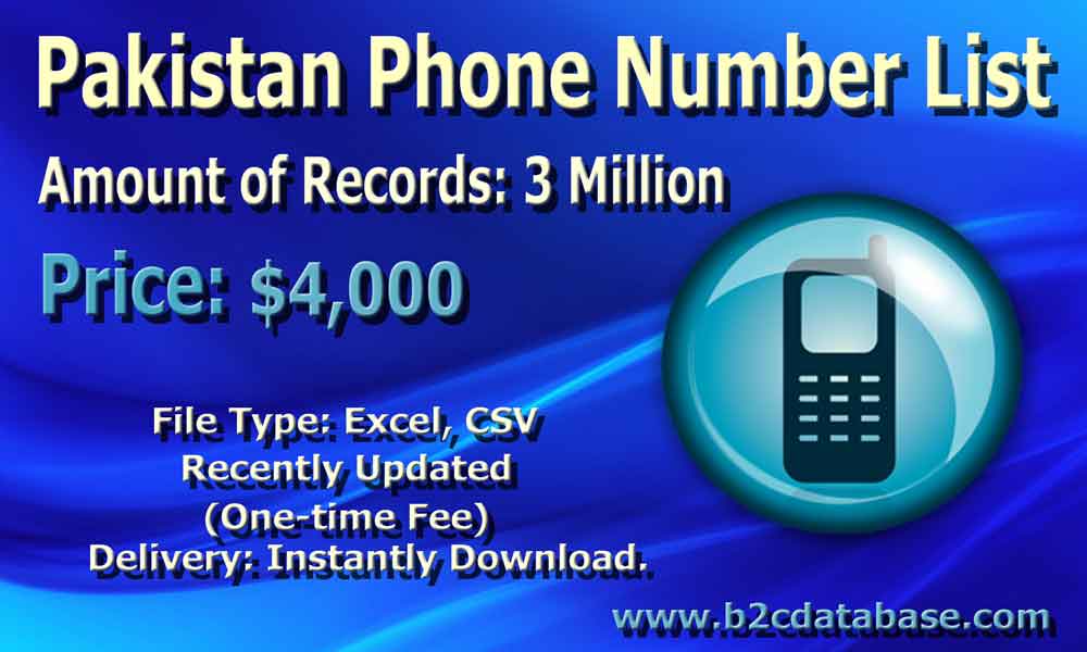 Pakistan Phone Number List