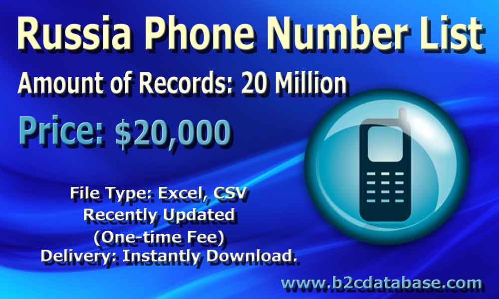 Russia Phone Number List