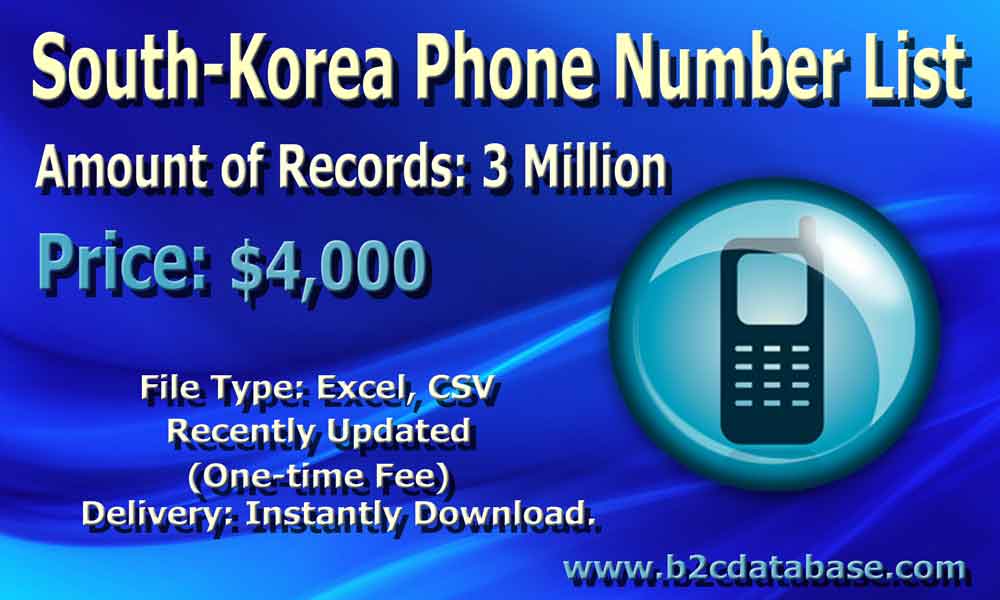 South-Korea Phone Number List