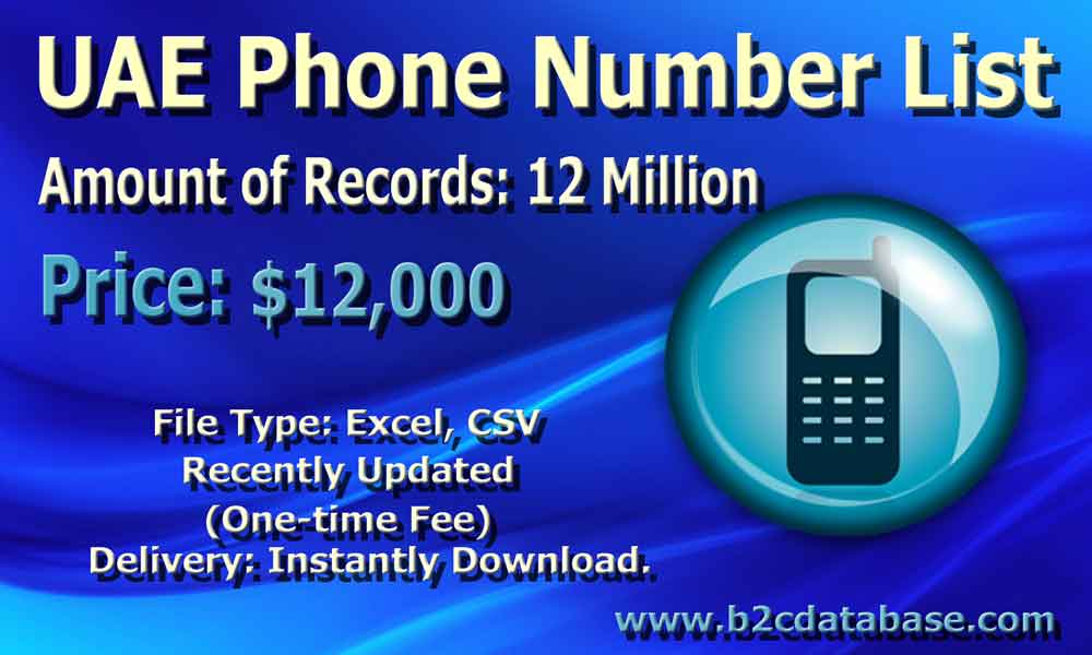 UAE Phone Number List