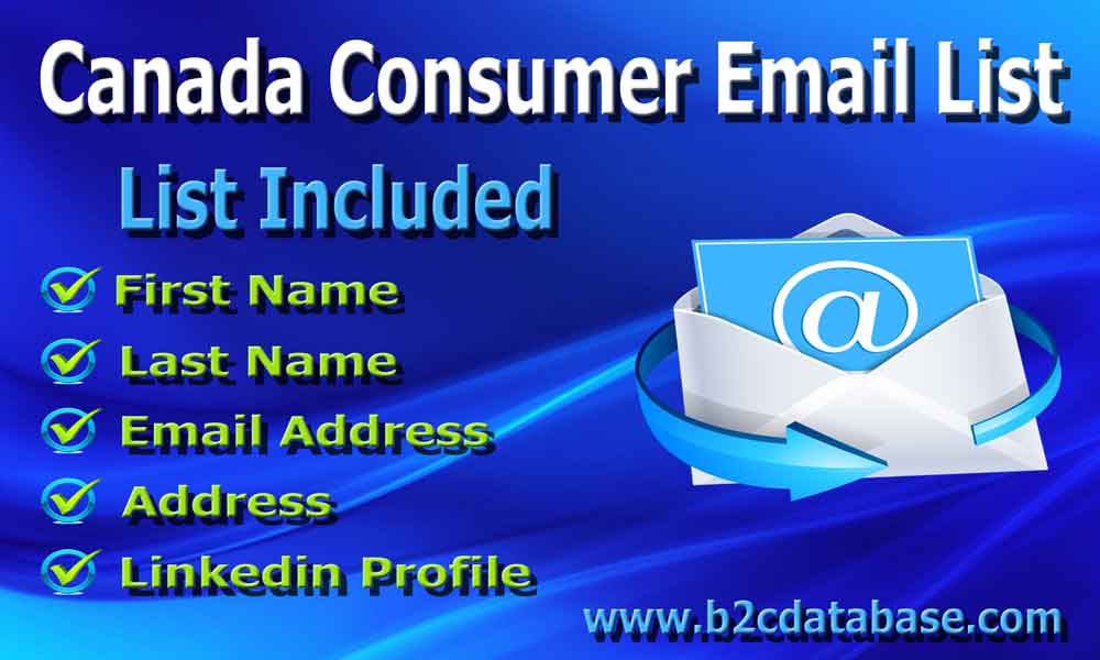 Canada Consumer Email List