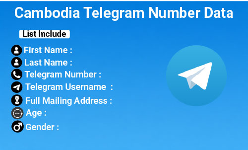 Cambodia Telegram Number Data