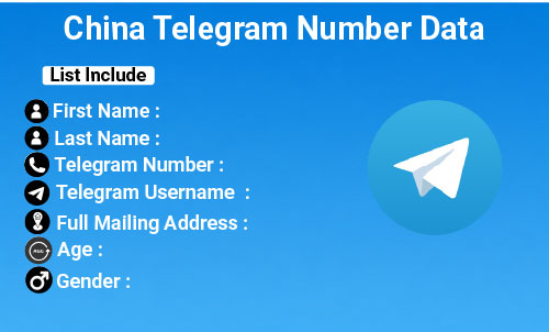 China Telegram Number Data