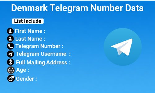 Denmark Telegram Number Data