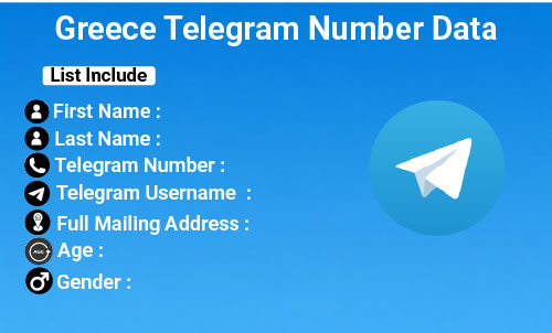 Greece Telegram Number Data