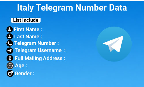 Italy Telegram Number Data