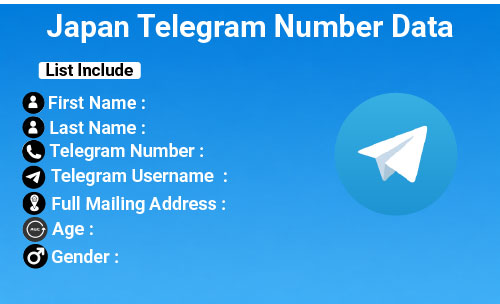 Japan Telegram Number Data