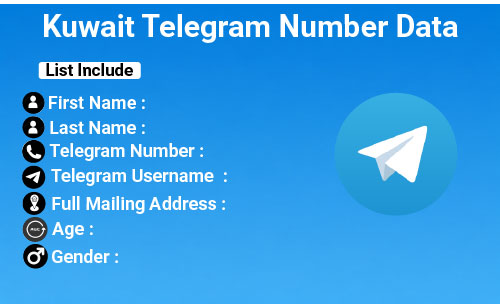 Kuwait Telegram Number Data