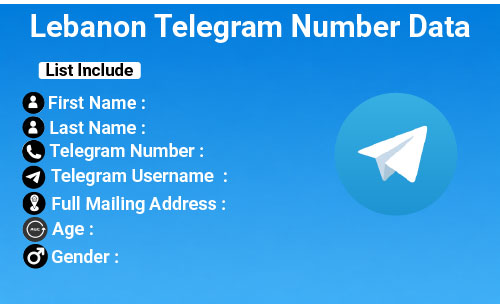 Lebanon Telegram Number Data