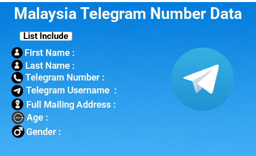 Malaysia Telegram Number Data