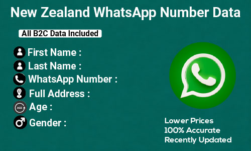 New-Zealand WhatsApp Number Data