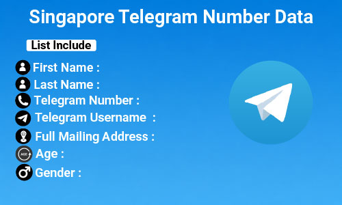 Singapore Telegram Number Data