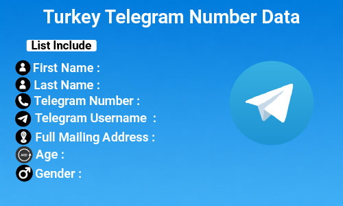 Turkey Telegram Number Data