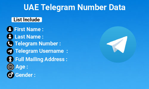 UAE Telegram Number Data
